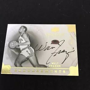 WALT FRAZIER 2011-12 EXQUISITE COLLECTION ENDORSEMENTS ON CARD AUTO 49/50 - Picture 1 of 2