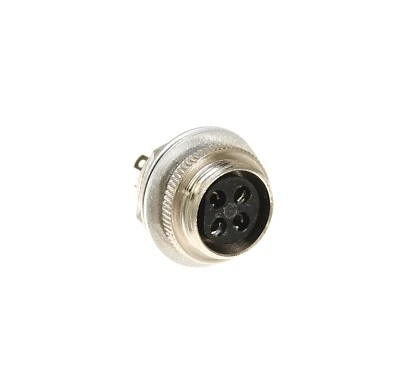 2504FP Switchcraft 4 Pin Conductor Mic Receptacle Connector Rear Panel Mount - Image 1 of 2