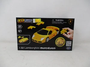 Puzzle Fun 3D 1:32 Lamborghini Murcielago - Solid Yellow - 64 pieces - Picture 1 of 2