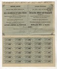 AG der Silber-Minen ZELL an der Mosel – Gründer-Aktie über 500 Franken, von 1870