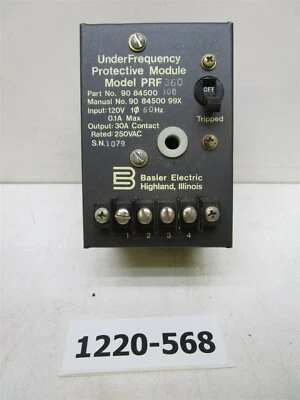 Módulo de protección bajo frecuencia Basler Electric 90 84500 99X 120V-30A Foto 1 de 4