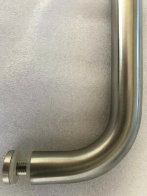 18" Brushed Nickel Shower Glass Door Towel Bar - Pull Handle Frameless Sliding  - Image 1 of 3