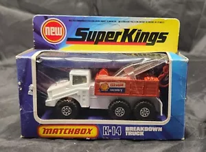 K-14 Breakdown Truck Matchbox Super Kings Diecast Construction Vehicle - Shell - Picture 1 of 6