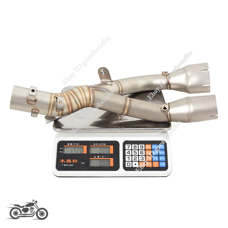 Sistema de escape deslizable para BMW S1000XR 2020-2023 tubo de enlace medio acero inoxidable Foto 1 de 4