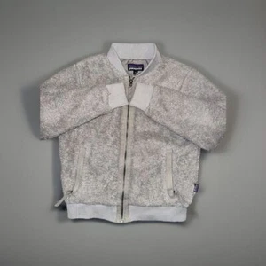 Patagonia Women's Full Zip Grey Fleece Bomber Jacket XS - Picture 1 of 8