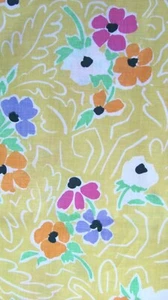 REDUZIERT GELB GEBLÜMT 100 % Baumwolle QUILT BASTELN 3 Meter 9 Zoll lang & 43 Zoll breit - Bild 1 von 7