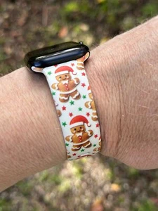 Christmas Watch band Silicone Band Strap iWatch Apple Watch Ultra  Series 1-10  - Picture 1 of 7