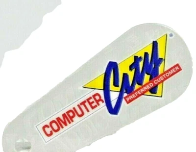 Computer City Preferred Customer Key Ring Card Vintage Nostalgic 80's & 90's New - Image 1 of 2