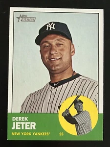 2012 TOPPS HERITAGE BASEBALL DEREK JETER CARD No.20 New York Yankees - Picture 1 of 2