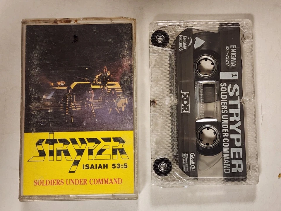 STRYPER SOLDIERS UNDER COMMAND CASSETTE TAPE 1985 ENIGMA RECORDS - Image 1 of 1