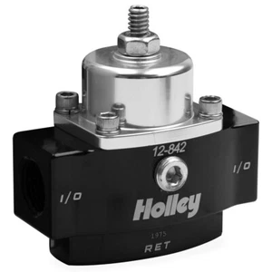 Holley 12-842 Billet Bypass Return Style Fuel Press Regulator 4.5-9 Psi Adj. - Picture 1 of 2