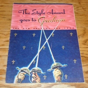 Original 1936 Graham Full Line Deluxe Sales Brochure 36 Supercharger Cavalier - Picture 1 of 2