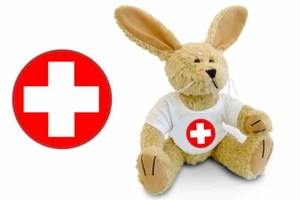 Get Well Bunny Plush Soft Toy - CAN BE PERSONALISED - ideal gift - Picture 1 of 5