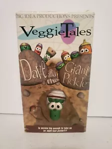Vintage VeggieTales Dave and the Giant Pickle Movie VHS 1996 Christian Childrens - Picture 1 of 3