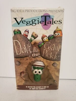 Vintage VeggieTales Dave and the Giant Pickle Movie VHS 1996 Christian Childrens - Image 1 of 3