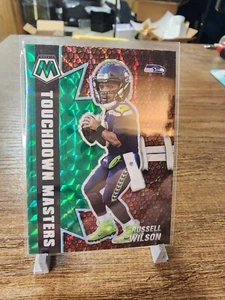 2021 Panini Mosaic Football #TM-13 Russell Wilson Green Prizm - Bild 1 von 2