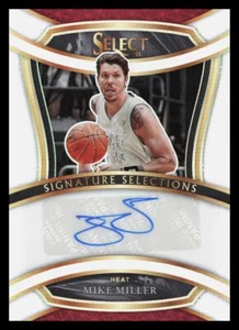 2020-21 Panini Select Signature Selections Silver Mike Miller Auto Miami Heat - Bild 1 von 2