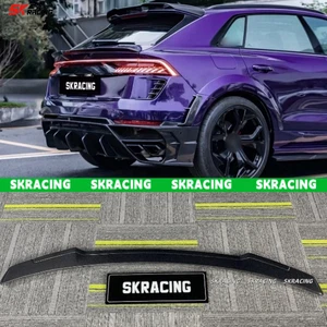 For Audi RSQ8 2020-2024 Real Carbon Fiber Rear Trunk Lip Spoiler Wing Body Kits - Picture 1 of 18