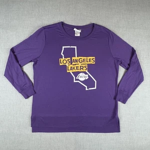Los Angeles Lakers Sweatshirt Damen XL Lila NBA Basketball Pullover Crewneck - Bild 1 von 9