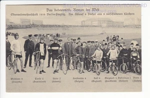 BERLÍN, BICICLETA - CARRERAS BERLIN STEGLITZ, BYCILE, CAMPEONATO 1910 - Imagen 1 de 2
