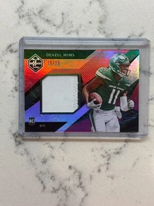2020 Limited - Rookie Jumbo Jerseys Denzel Mims Ruby Spotlight /25 (MEM, RC) - Picture 1 of 2
