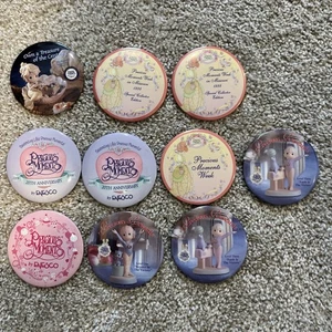 Precious Moments Pinback Button Sammlung 10 Stück Rauchfrei Aufbewahrung - Bild 1 von 8