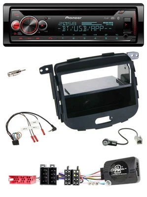 Pioneer Lenkrad DAB CD Bluetooth USB Autoradio für Hyundai i10 09-13 schwarz Rub - Bild 1 von 4