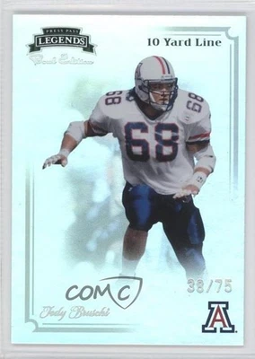 2008 Press Pass Legends Bowl Edition 10 Yard Line /75 Tedy Bruschi #2 - Image 1 of 2