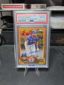 PSA 10 2023 Colección Dorada Ezequiel Duran Grabado Dorado Automático Rojo/5 - Imagen 1 de 1