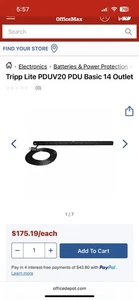 Tripp Lite PDUV20 14-Outlet 120V Power Cable - Picture 1 of 2