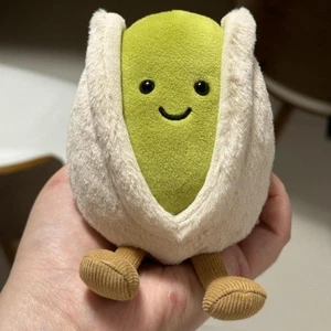 Jellycat Amuseables Horatio Pistachio Soft Plush Toy Stuffed Food Doll & Bag NWT - Picture 1 of 7
