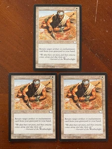 3 x MTG Magic the Gathering Weatherlight Argivian Find LP - Picture 1 of 1