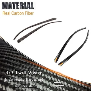 Carbon Fiber Rearview Mirror Cover Trim For BMW F30/F31/F32/F33/F34/F35 12-19* - Foto 1 di 13