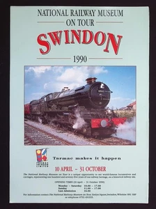 Vintage Railway Poster – National Railway Museum on Tour Swindon 1990 – GWR King - Picture 1 of 3