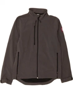 RUSSELL ATHLETIC Mens Windbreaker Jacket UK 38 Medium Grey Polyester OV01 - Picture 1 of 3