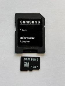 Samsung 4GB MicroSDHC card with Adapter - Picture 1 of 1