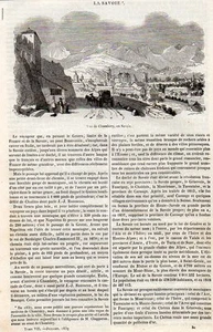 73 SAVOIE ET CHAMBERY ARTICLE PRESSE 1884 - Foto 1 di 1