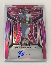 2023 Jermaine Burton Leaf Metal Pink Prismatic Auto BA-JB1 4/5