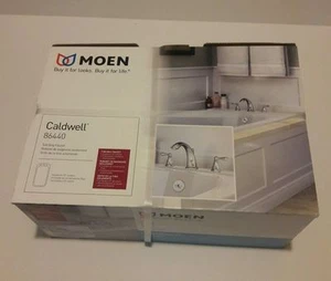 NEW Moen Caldwell Chrome 2-Handle Fixed Deck Mount Bathtub Faucet 86440 - Picture 1 of 4