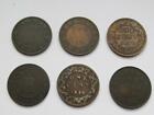 Canada Victoria 6 x Large 1 cent coins (1876 H - 1901) - Good filler coins