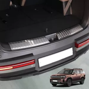 Stainless Rear Bumper Protector Scratch Sill Guard Trim For Hyundai Santa Fe MX5 - Picture 1 of 7