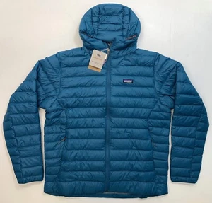 Herren PATAGONIA Daunenpullover Kapuzen Isoljacke #84702 WELLIG BLAU (WAVB) - Bild 1 von 2