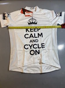 ScudoPro keep calm and Cycle on cycling jersey Large L (8589-4) - Picture 1 of 6