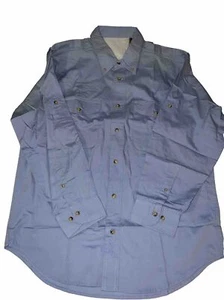 Men’s Vented Light Blue Fishing Shirt Size Large - Unbranded New Without Tags - Picture 1 of 5