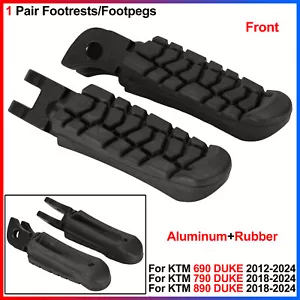For KTM 690 DUKE 2012-2024, 790/ 890 DUKE 2018-2024 - 1 Pair Footrests/Footpegs - Picture 1 of 11