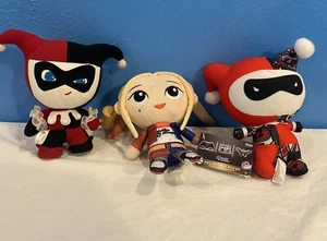 Lote de 3 juguetes de peluche DC Escuadrón Suicida Harley Quinn peluche 7" - Imagen 1 de 9