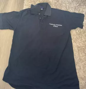 ⭐GENUINE CUSTODY DETENTION OFFICER POLO SHIRT SHORT SLEEVE SIZE SMALL RR6   ⭐ - Picture 1 of 4