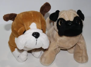 Webkinz Pug Dog Bulldog Plush Stuffed 8" Soft Toy HM105 HM126 Puppy No Code - Picture 1 of 23