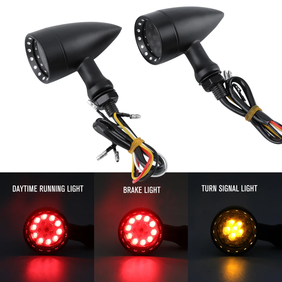 For Honda Shadow VLX 600 VT600C Motorcycle LED Blinker Brake Turn Signals Light - Image 1 of 4