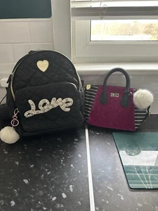 2x Betsey Johnson Bags - 1 Backpack - 1 Small Handbag - Picture 1 of 11